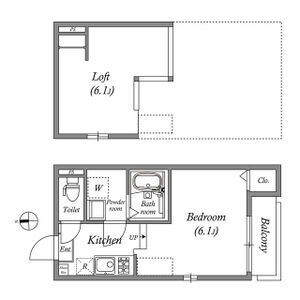 ワンルーム 間取り図