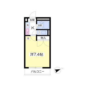 1K 間取り図