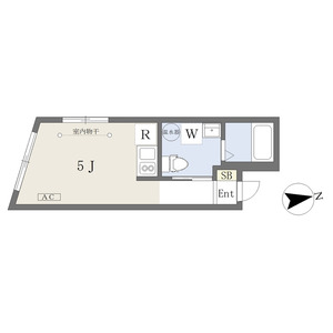 ワンルーム 間取り図