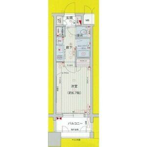 1K 間取り図