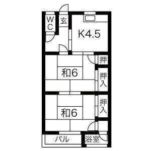 2K 間取り図