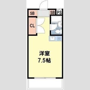 ワンルーム 間取り図