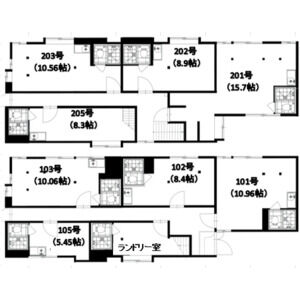 ワンルーム 間取り図