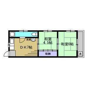 2DK 間取り図