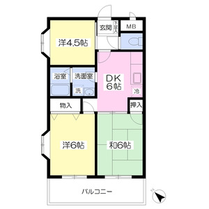 3DK 間取り図