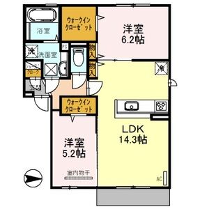 2LDK 間取り図