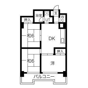 3DK 間取り図