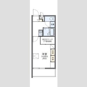 1K 間取り図