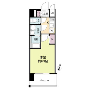 1K 間取り図