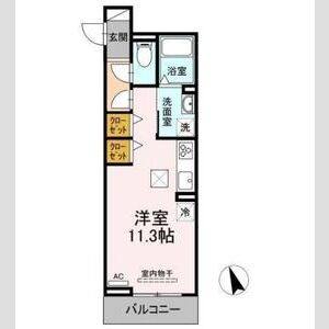 ワンルーム 間取り図