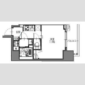 1K 間取り図