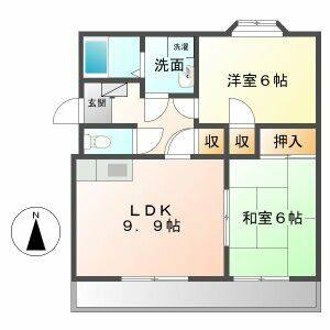 2LDK 間取り図