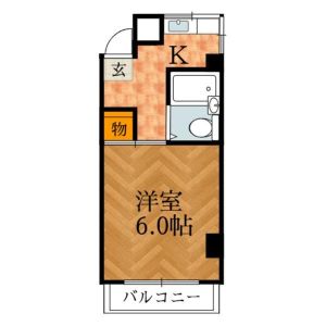 2DK 間取り図
