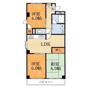 3LDK 間取り図