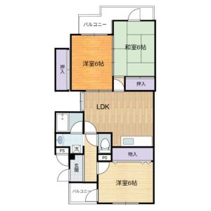 3LDK 間取り図