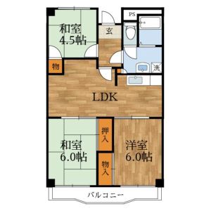 3LDK 間取り図