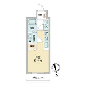 ワンルーム 間取り図