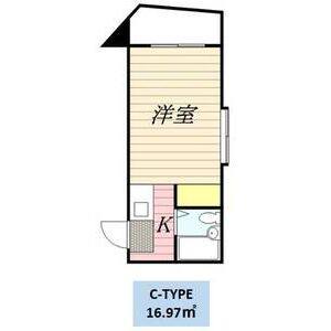 ワンルーム 間取り図