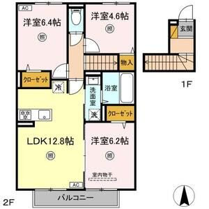 3LDK 間取り図
