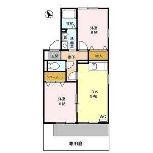2DK 間取り図