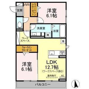 2LDK 間取り図