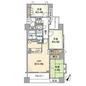3LDK 間取り図