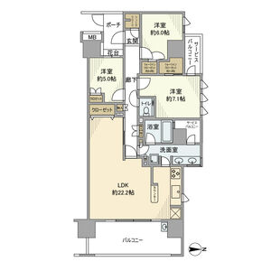 3LDK 間取り図