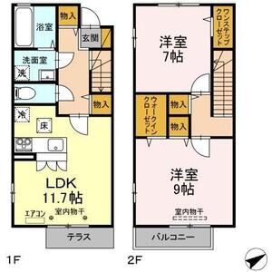 2LDK 間取り図