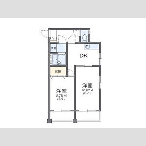2DK 間取り図
