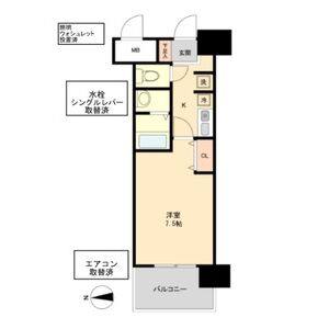 1K 間取り図
