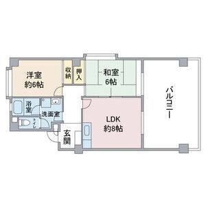 2DK 間取り図