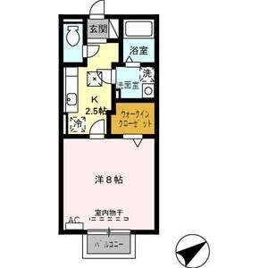 1K 間取り図
