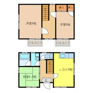 3DK 間取り図