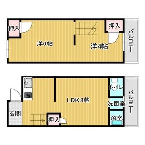 2DK 間取り図