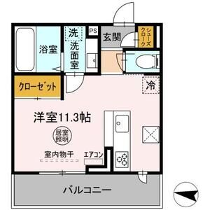 ワンルーム 間取り図