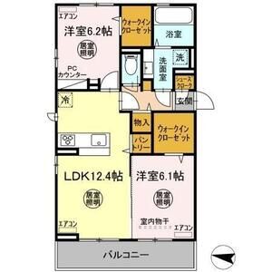 2LDK 間取り図
