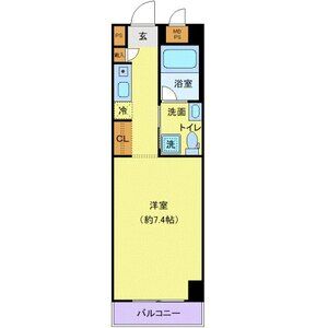 ワンルーム 間取り図
