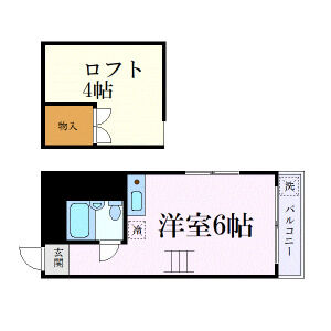 ワンルーム 間取り図