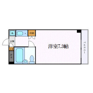 ワンルーム 間取り図