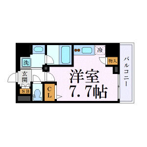 ワンルーム 間取り図