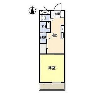 1DK 間取り図