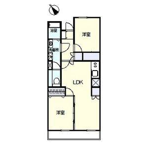 2LDK 間取り図