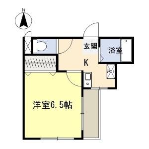 1K 間取り図