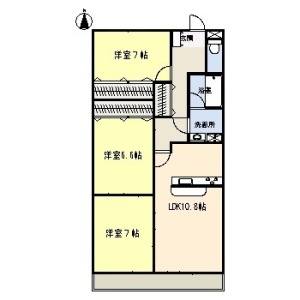 3LDK 間取り図