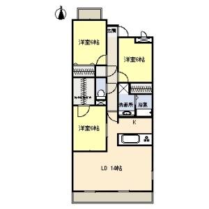 3LDK 間取り図
