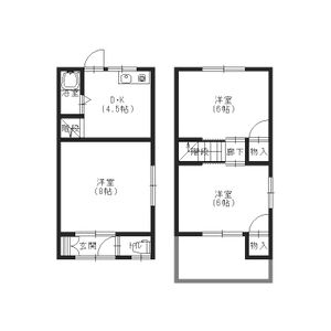 3DK 間取り図