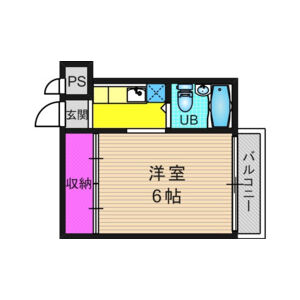 ワンルーム 間取り図