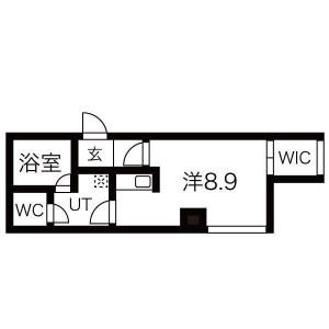 ワンルーム 間取り図