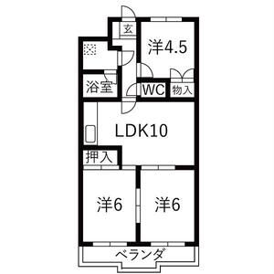 3LDK 間取り図