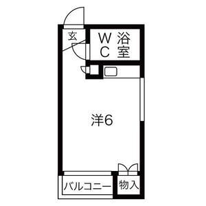 ワンルーム 間取り図